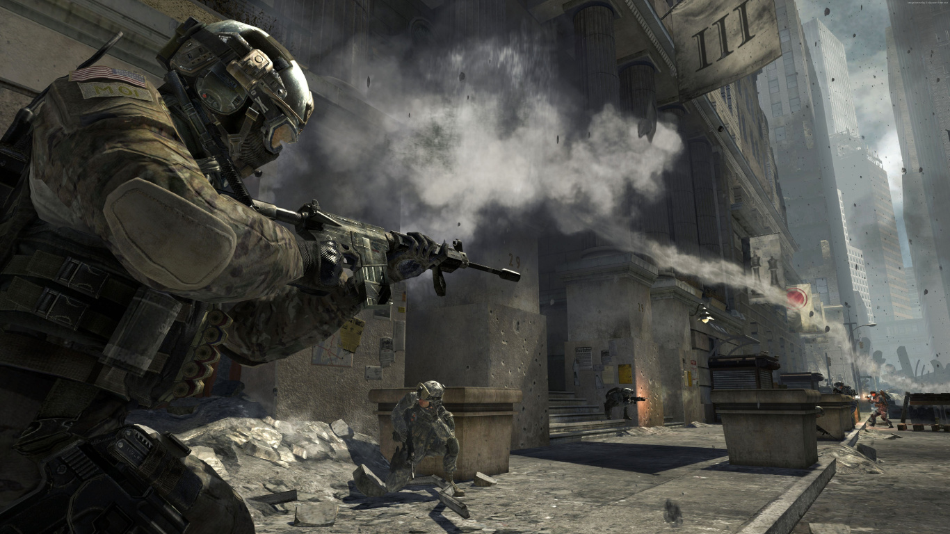 Call of Duty Modern Warfare 3, Call of Duty 4 Modern Warfare, Call of Duty Modern Warfare 2, Infinity Ward, Xbox 360. Wallpaper in 1366x768 Resolution