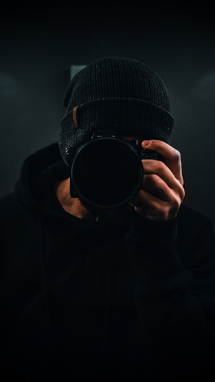 Noir et Blanc, Menton, Main, Hat, Fedora. Wallpaper in 750x1334 Resolution