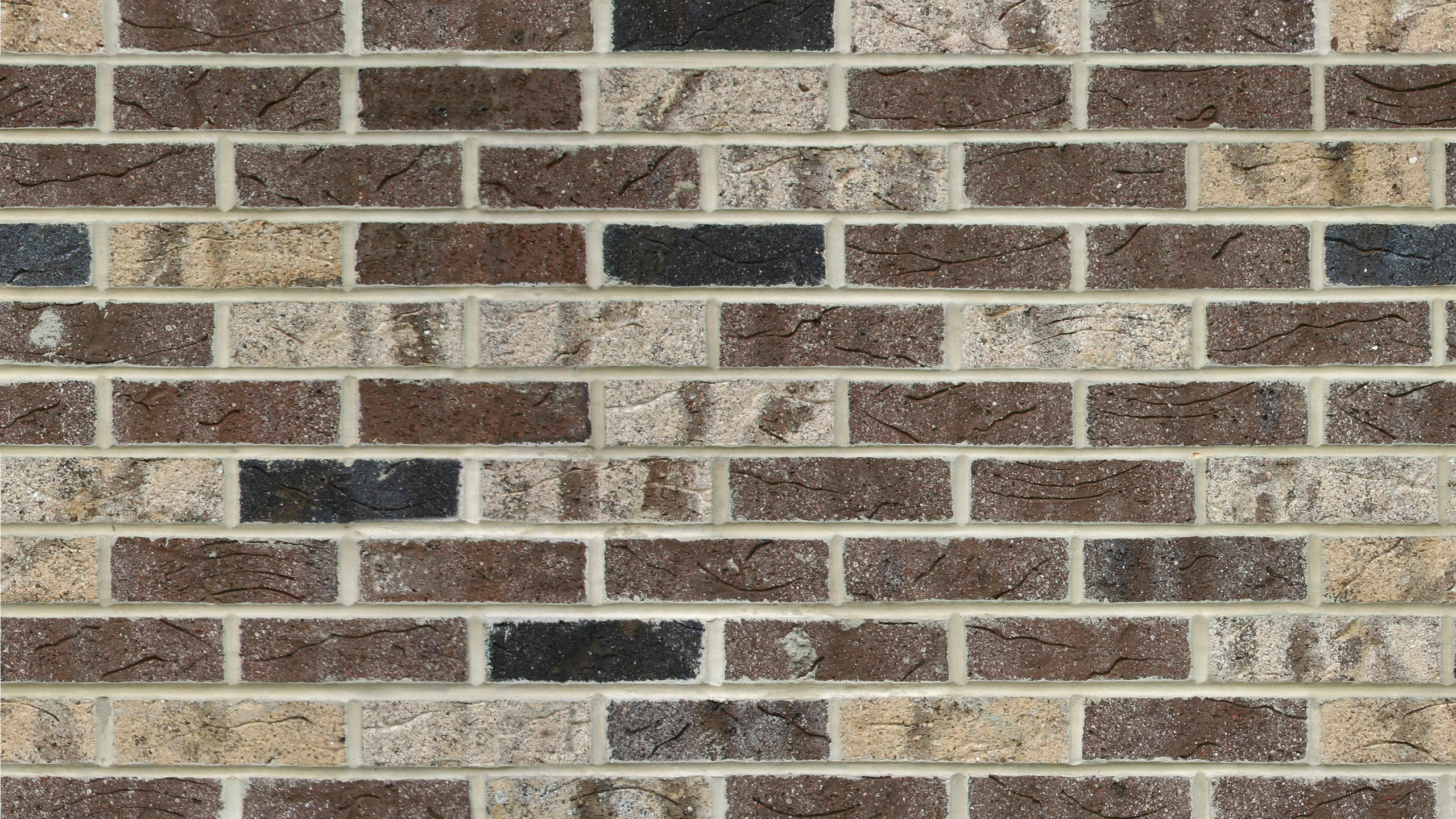 Pared de Ladrillo Marrón y Negro. Wallpaper in 2560x1440 Resolution