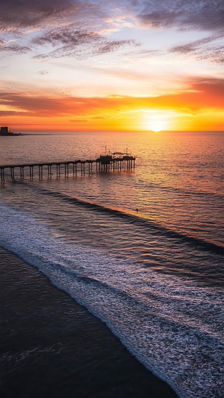 Afterglow, Wasser, Cloud, Atmosphäre, Sonnenlicht. Wallpaper in 720x1280 Resolution