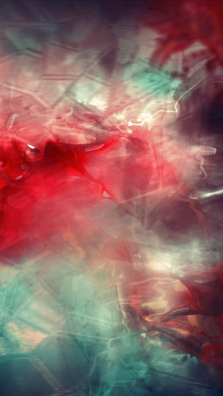 Rote Grüne Und Blaue Abstrakte Malerei Abstract. Wallpaper in 720x1280 Resolution