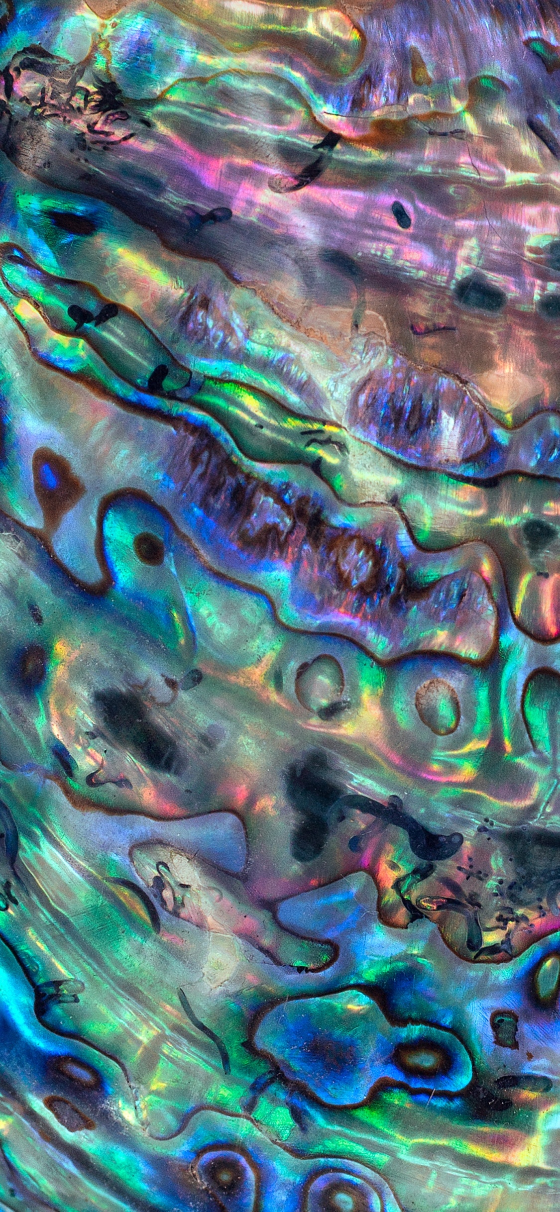 Purple Green and Blue Abstract Painting. Wallpaper in 1125x2436 Resolution