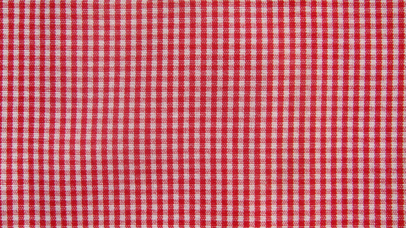 Textile à Carreaux Rouges et Blancs. Wallpaper in 1366x768 Resolution