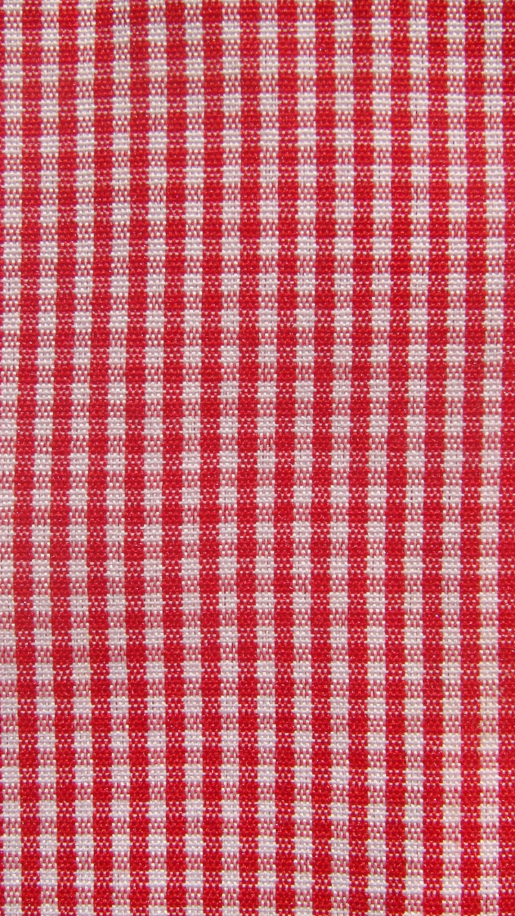 Red and White Checkered Textile. Wallpaper in 750x1334 Resolution