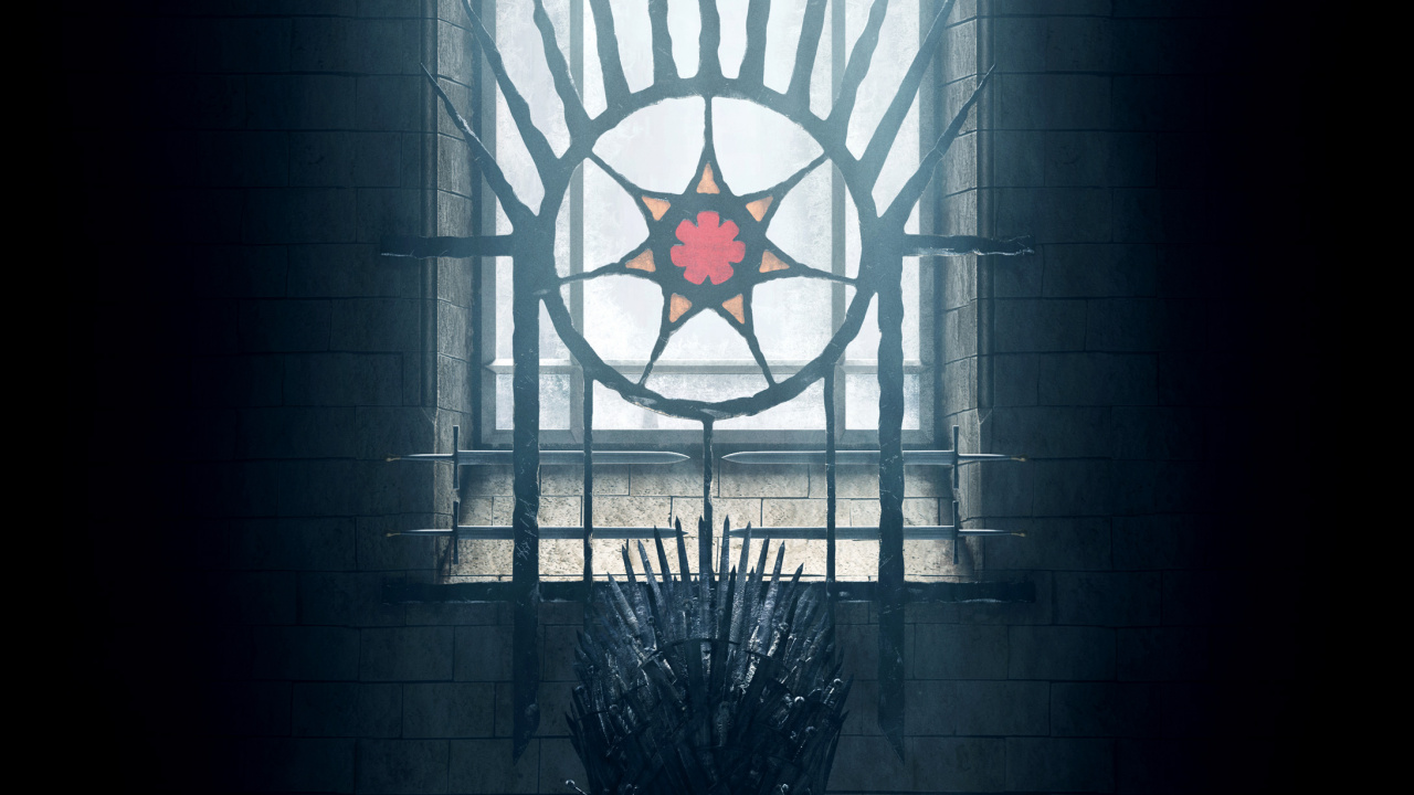 Sansa Stark, Daenerys Targaryen, The Iron Throne, A Song of Ice and Fire, Poster. Wallpaper in 1280x720 Resolution