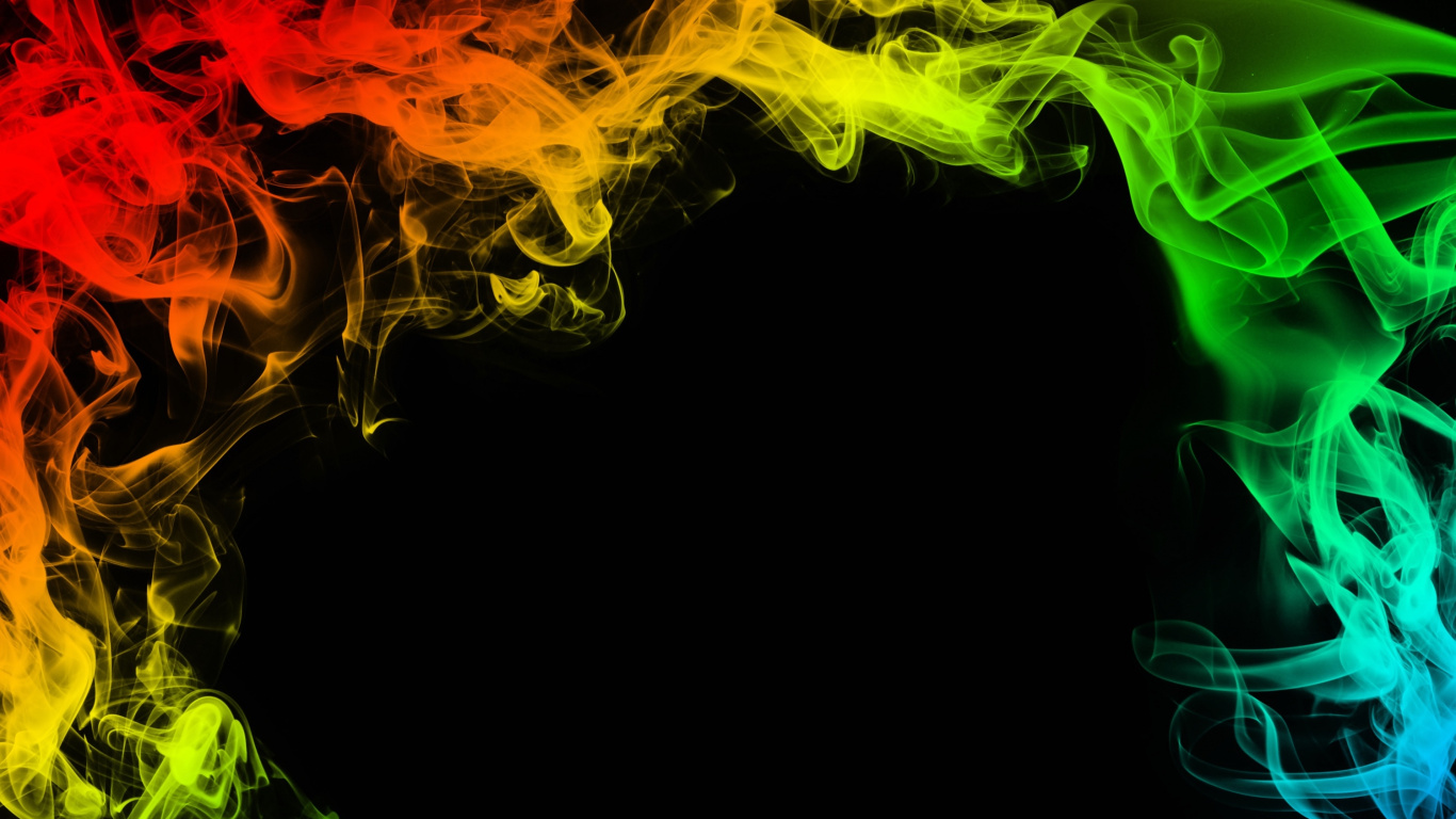 Purple and Blue Smoke Illustration. Wallpaper in 1366x768 Resolution