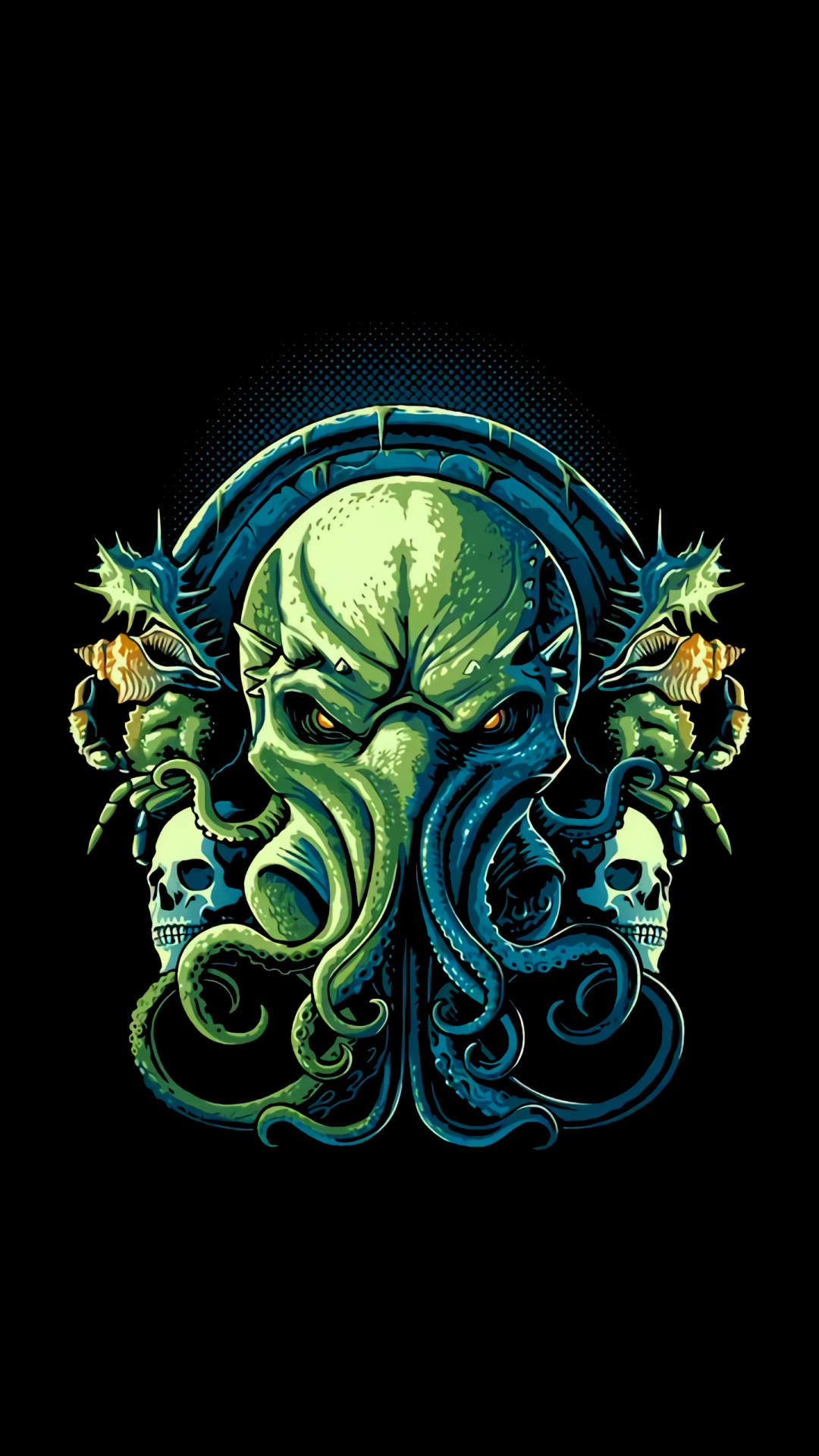 Cthulhu, T-shirt, L'appel de Cthulhu, Chemise, Tête. Wallpaper in 1080x1920 Resolution
