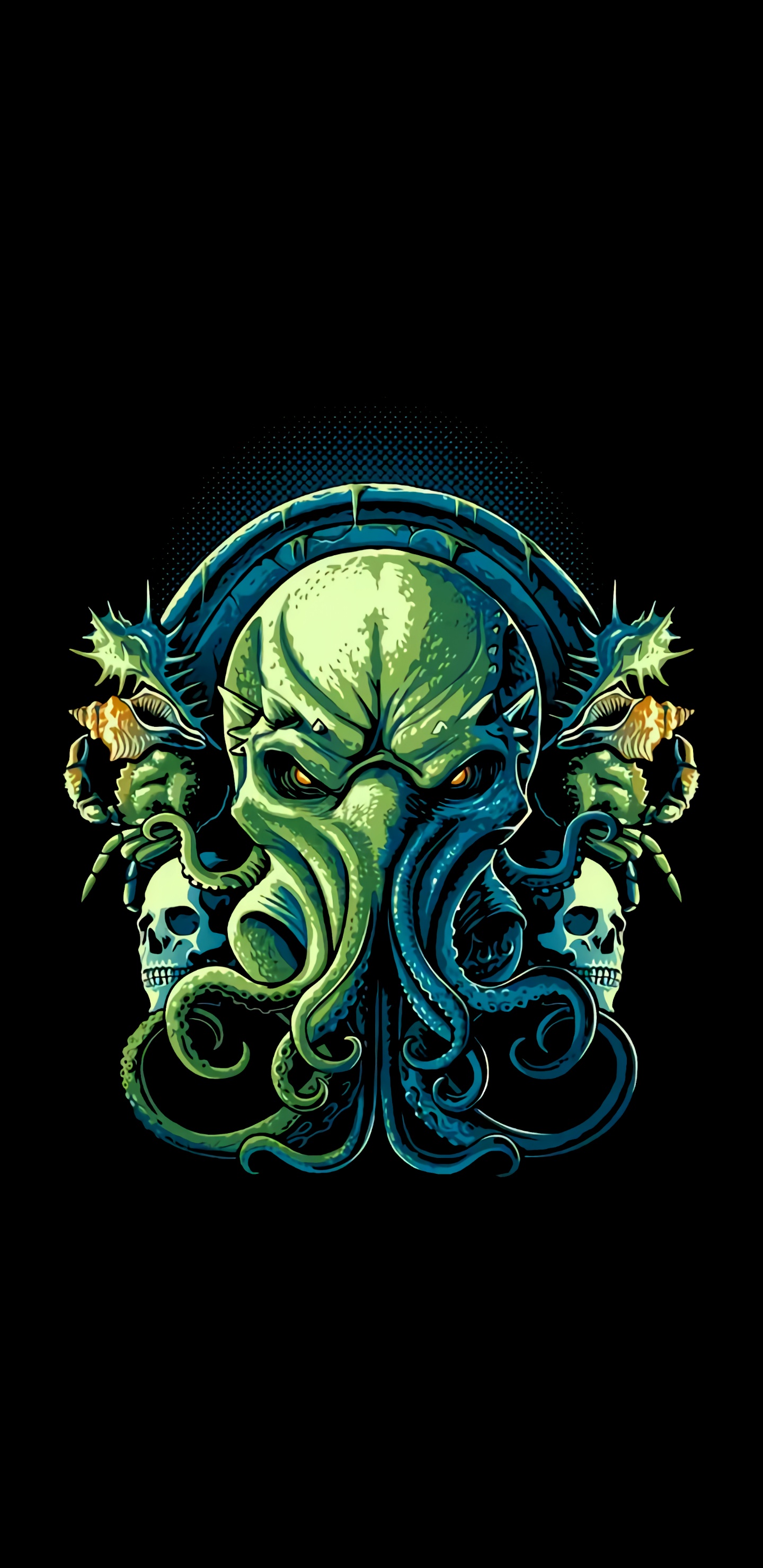 Cthulhu, t Shirt, The Call of Cthulhu, Shirt, Head. Wallpaper in 1440x2960 Resolution
