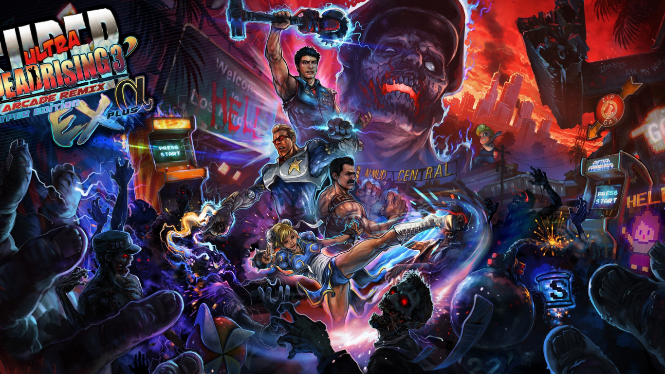 Dead Rising 3, Frank West, Capcom, Arcade Game, Xbox One. Wallpaper in 1366x768 Resolution