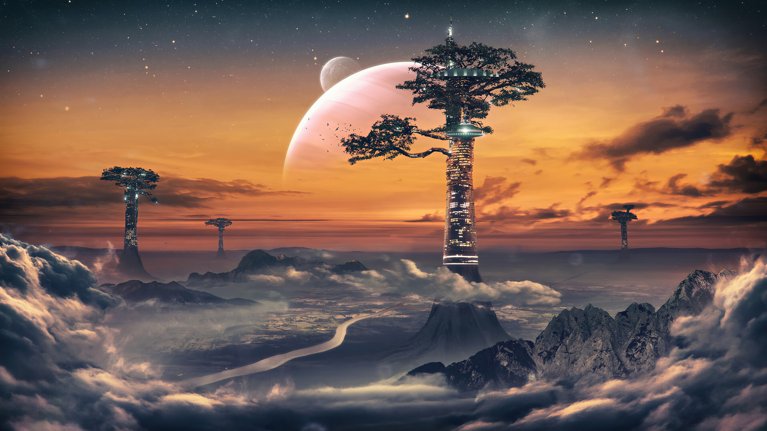 Thefatrat Rise Up, Rise Up, Mayday, The Calling, Mayday Feat Laura Brehm. Wallpaper in 2560x1440 Resolution