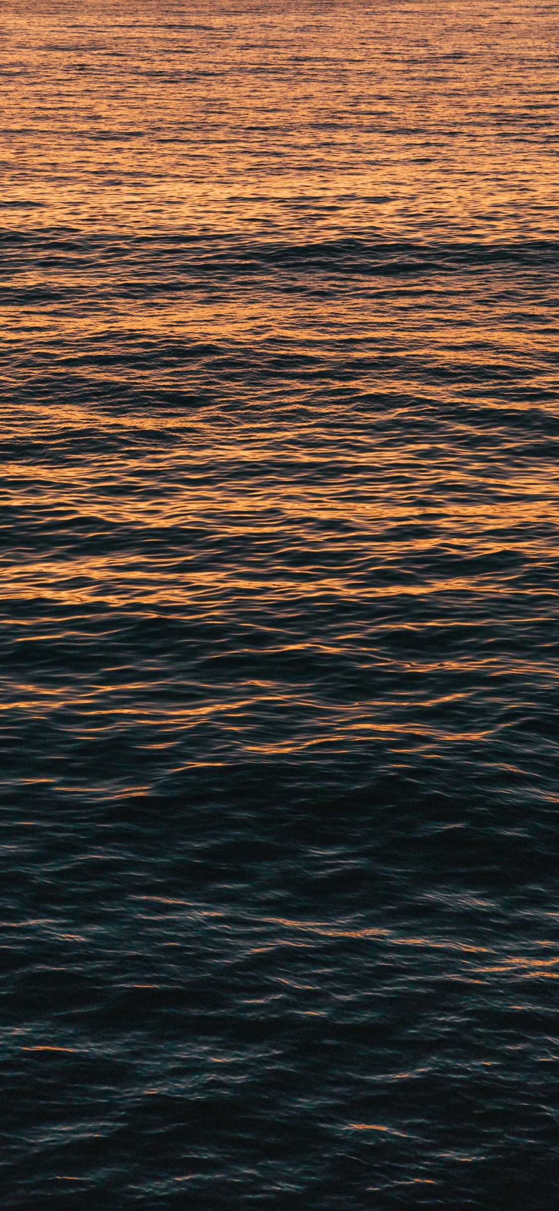 大海, 地平线, 海洋, 冷静, 反射 壁纸 1125x2436 允许