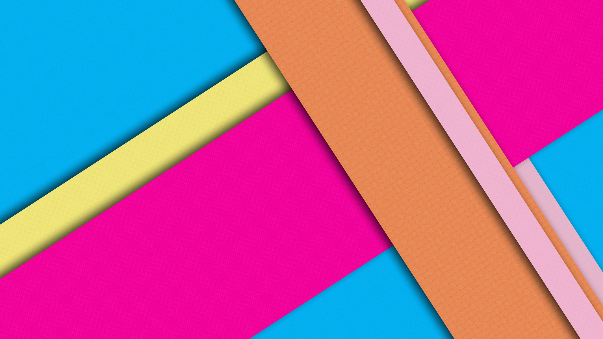 Blaue Gelbe Und Rosa Abbildung. Wallpaper in 1920x1080 Resolution