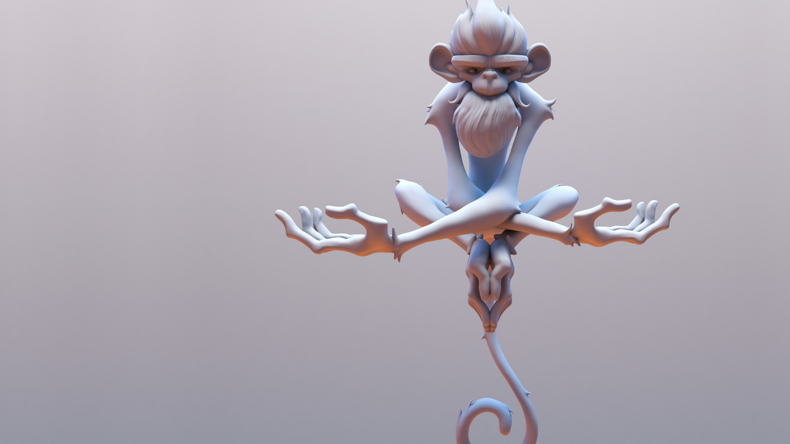 White and Brown Dragon Illustration. Wallpaper in 2560x1440 Resolution