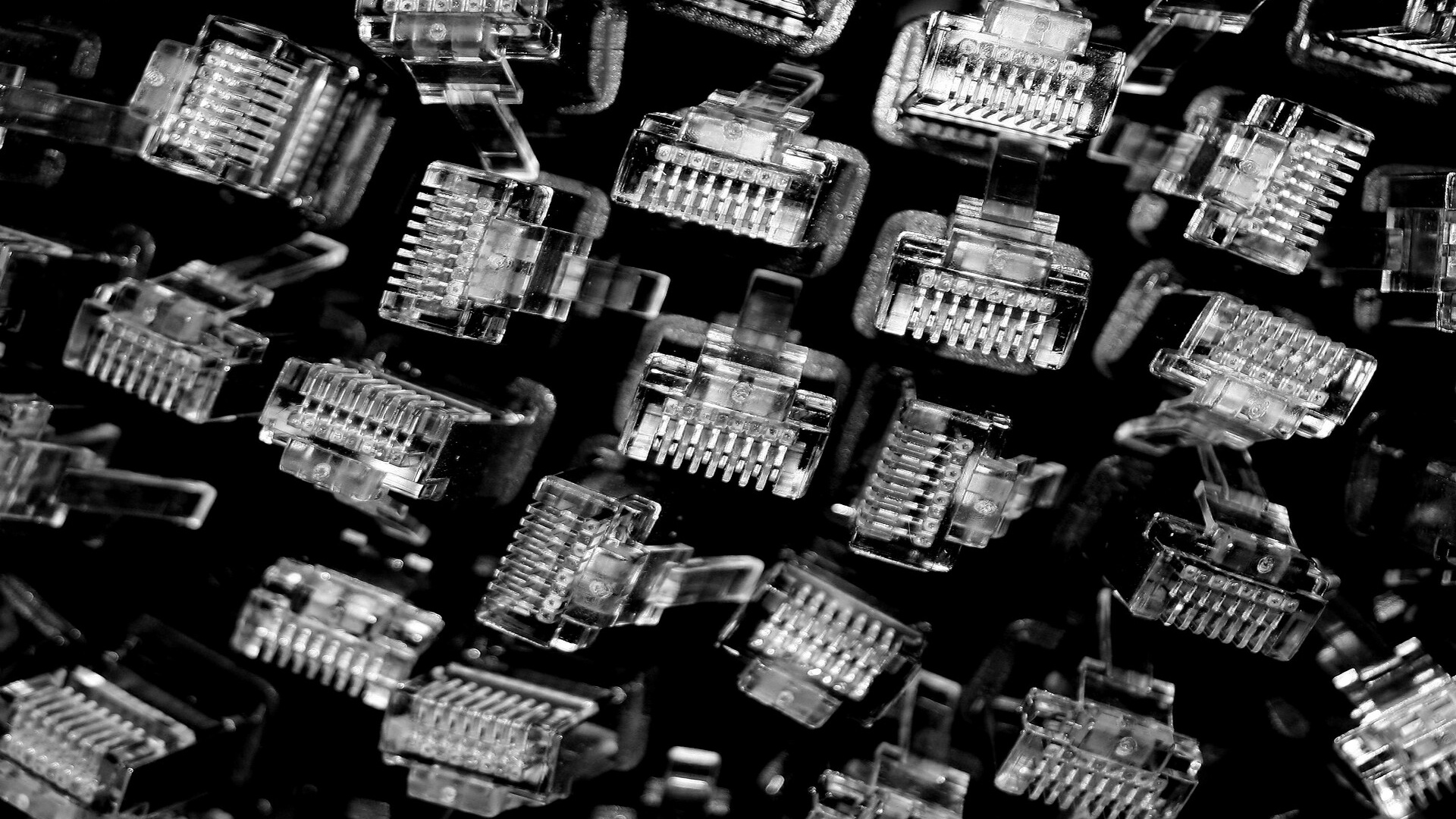 Grayscale Photo of a City Skyline. Wallpaper in 1920x1080 Resolution