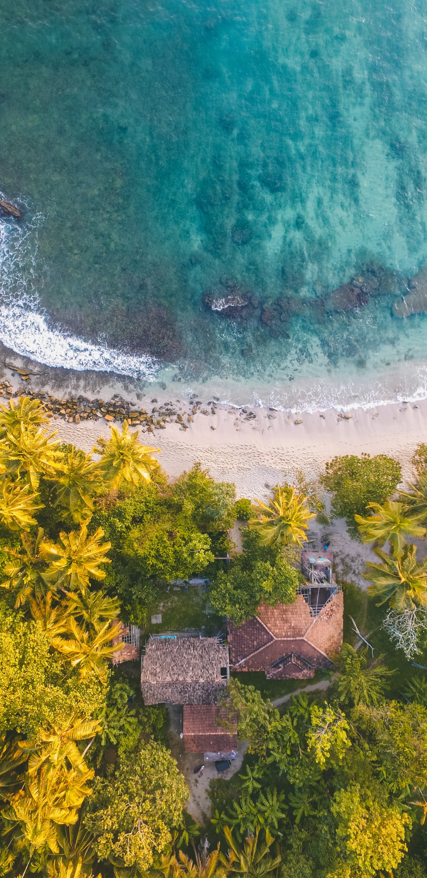 Tir de Drone de Plage, Plage, Sand, Rive, Eau. Wallpaper in 1440x2960 Resolution