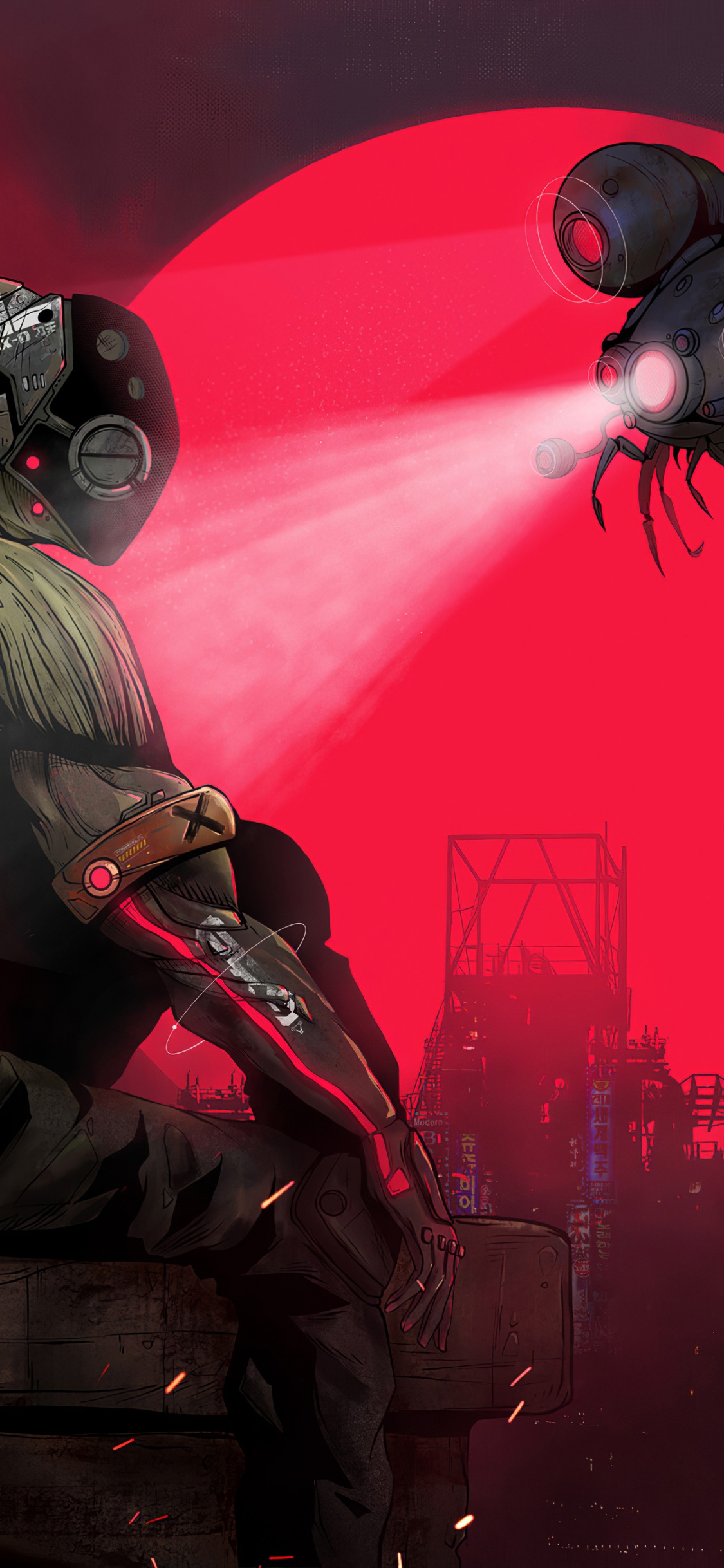 红色的, 艺术, 深红色的 壁纸 1125x2436 允许