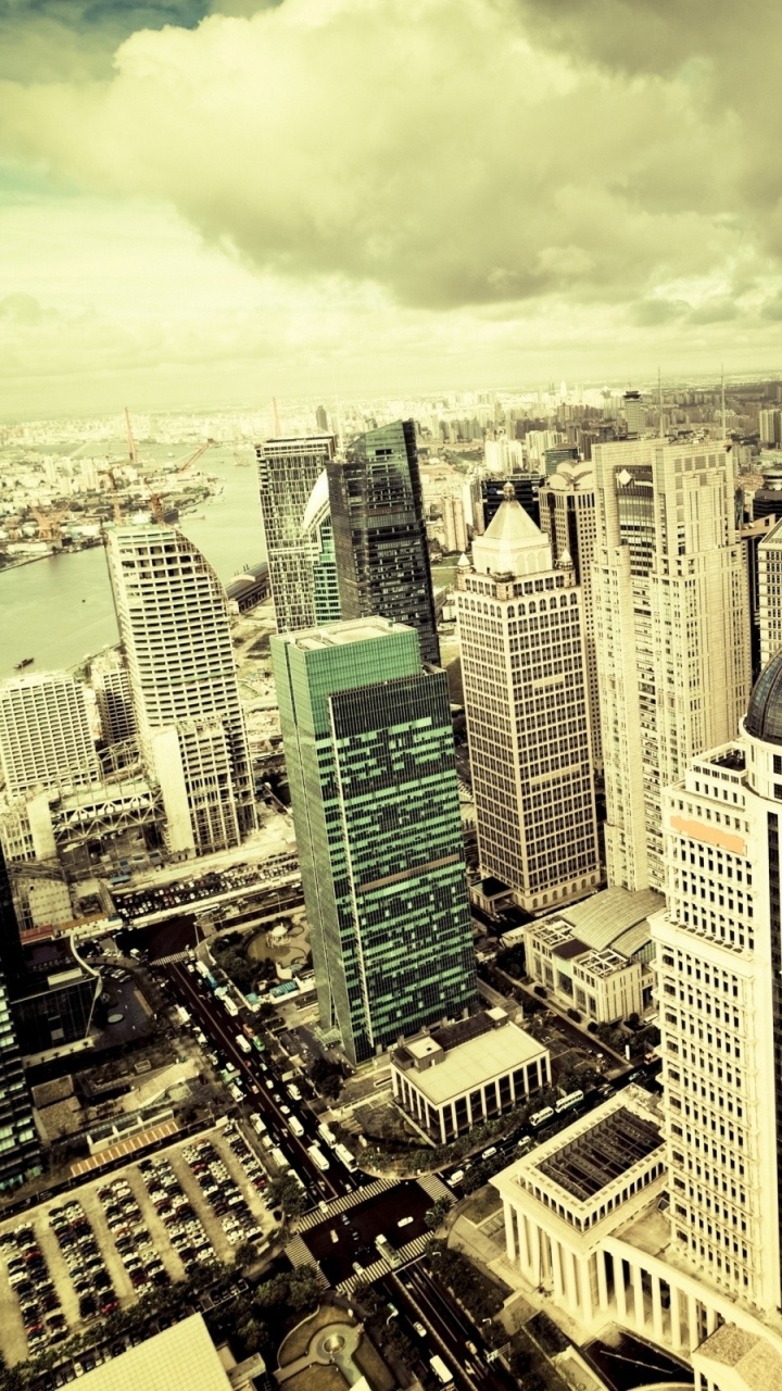 Aerial View of City Buildings During Daytime. Wallpaper in 720x1280 Resolution