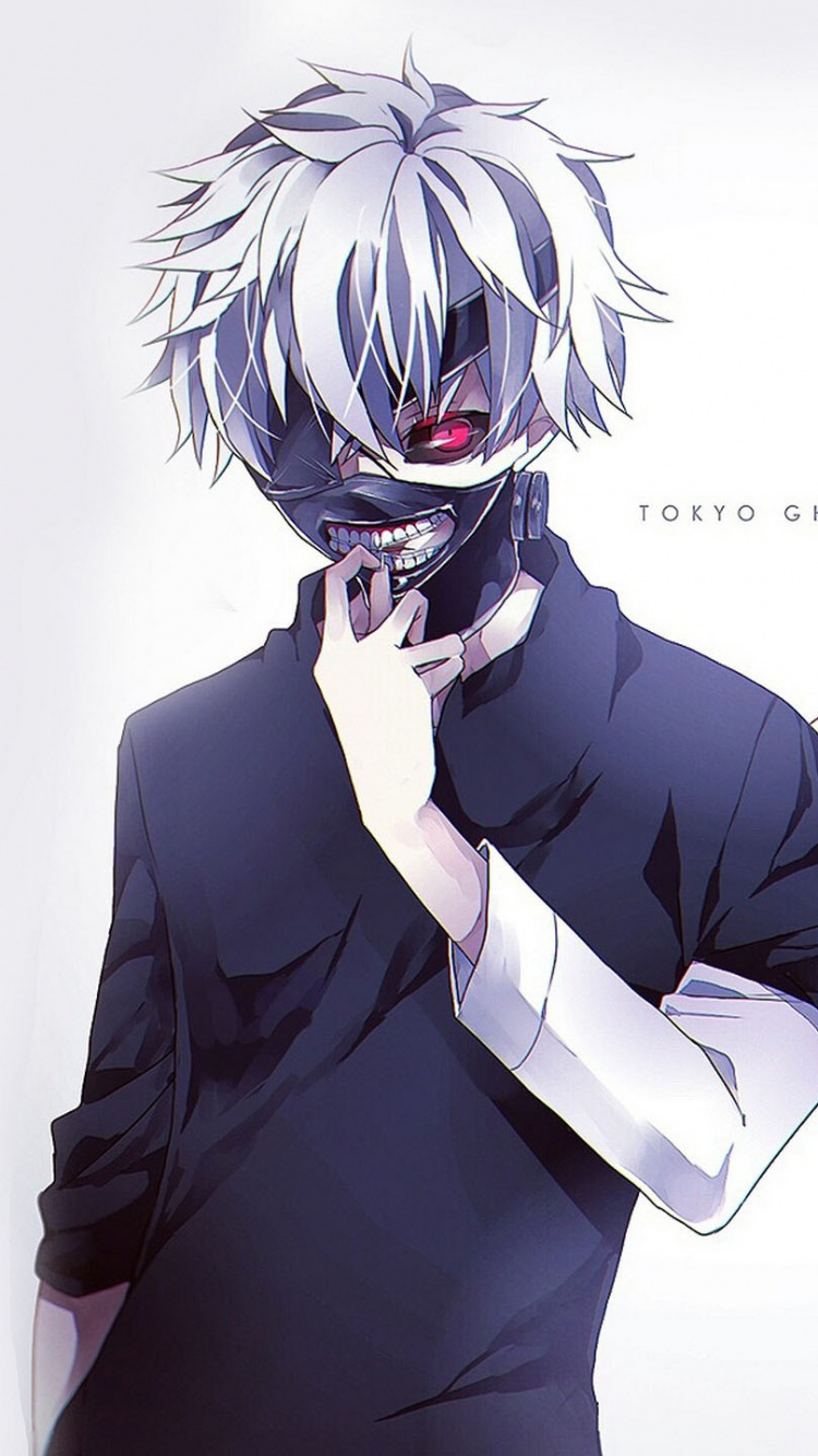 Mann im Schwarzen Anzug Anime-Charakter. Wallpaper in 750x1334 Resolution