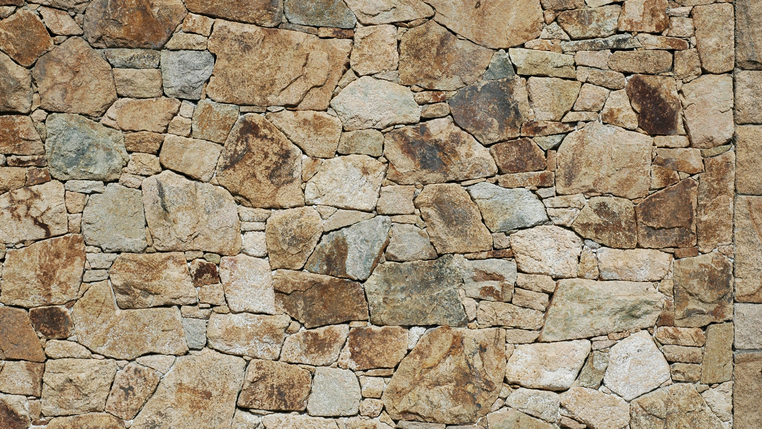 石壁, 鹅卵石, 石灰岩, 卵石, 砖石 壁纸 2560x1440 允许