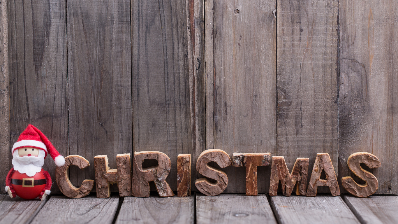 El Día De Navidad, Madera, Estudio, Puertas de Garaje, Navidad. Wallpaper in 1366x768 Resolution