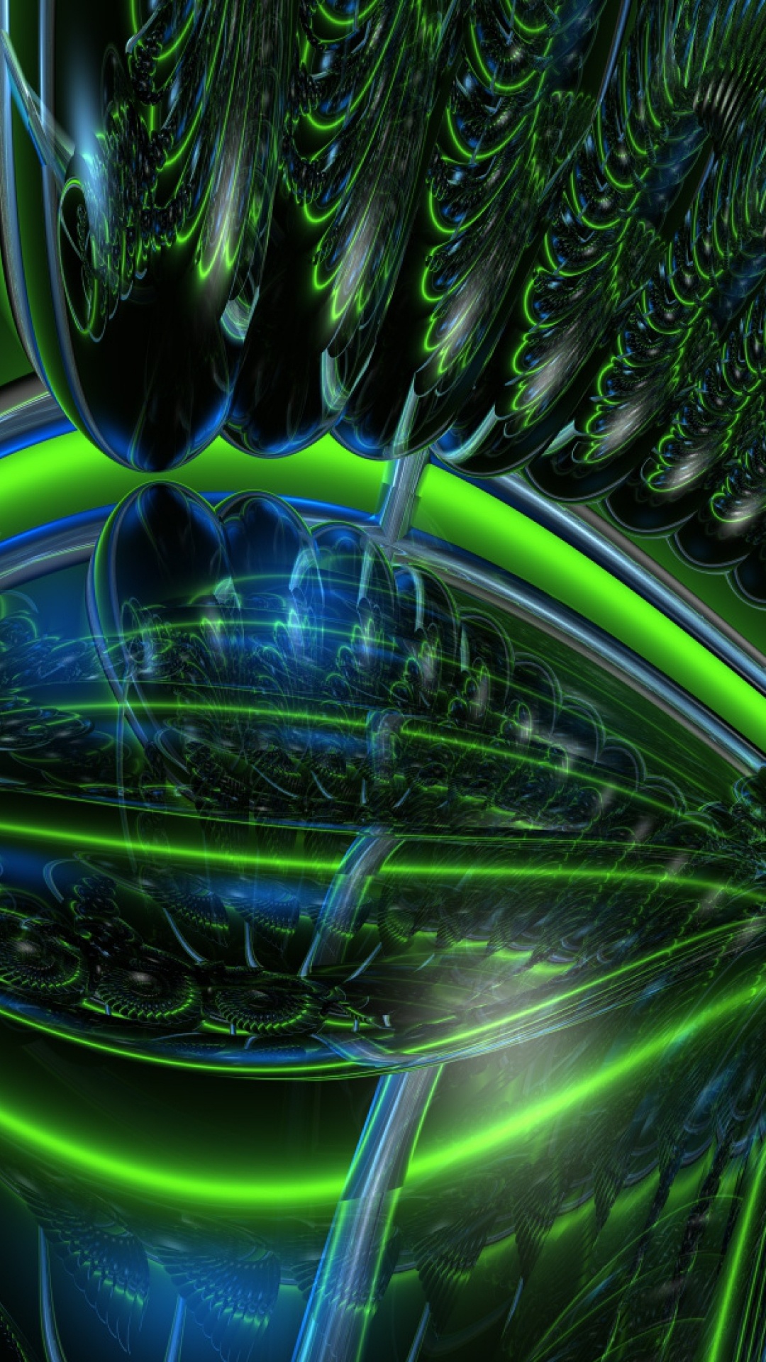 Green and Blue Light Digital Wallpaper. Wallpaper in 1080x1920 Resolution