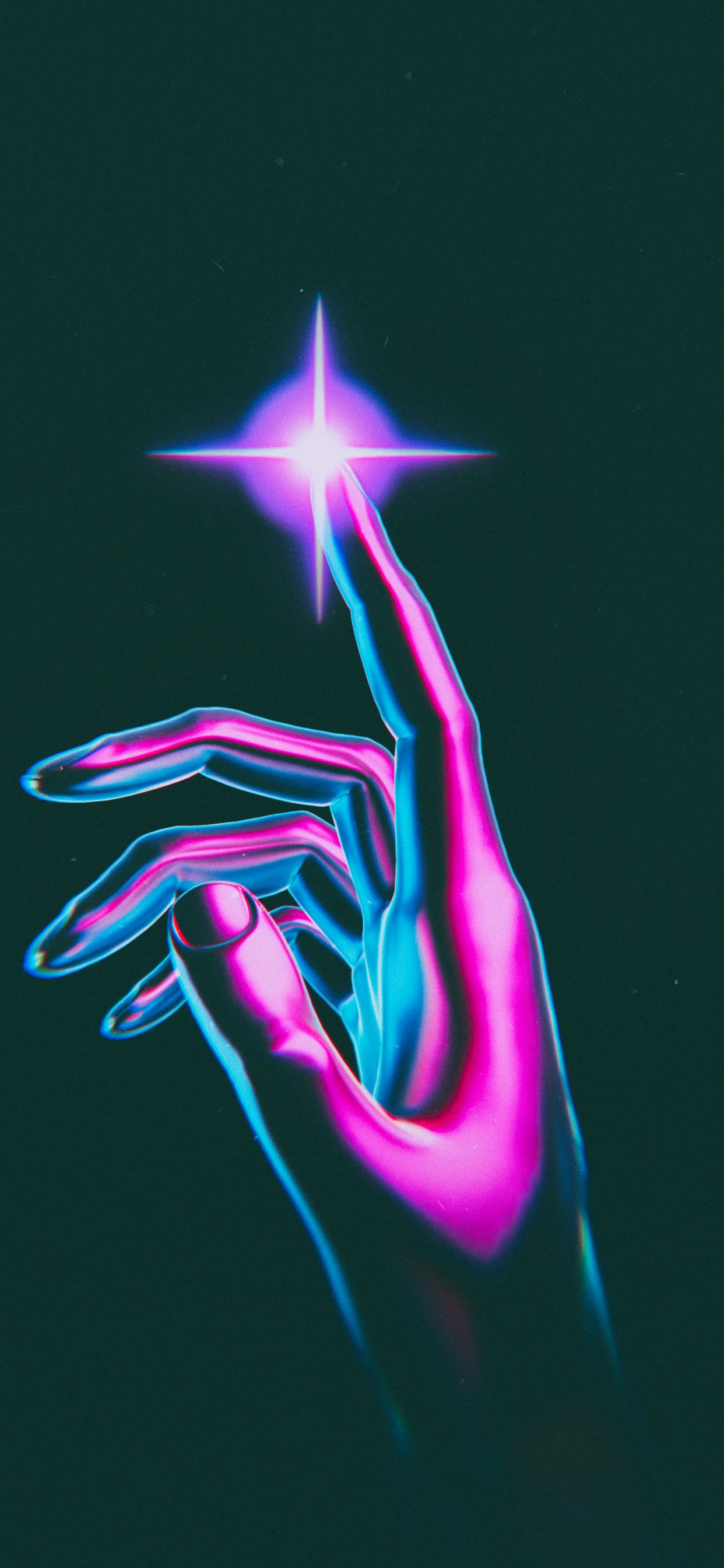 Ilustración de Luz Púrpura y Azul. Wallpaper in 1242x2688 Resolution