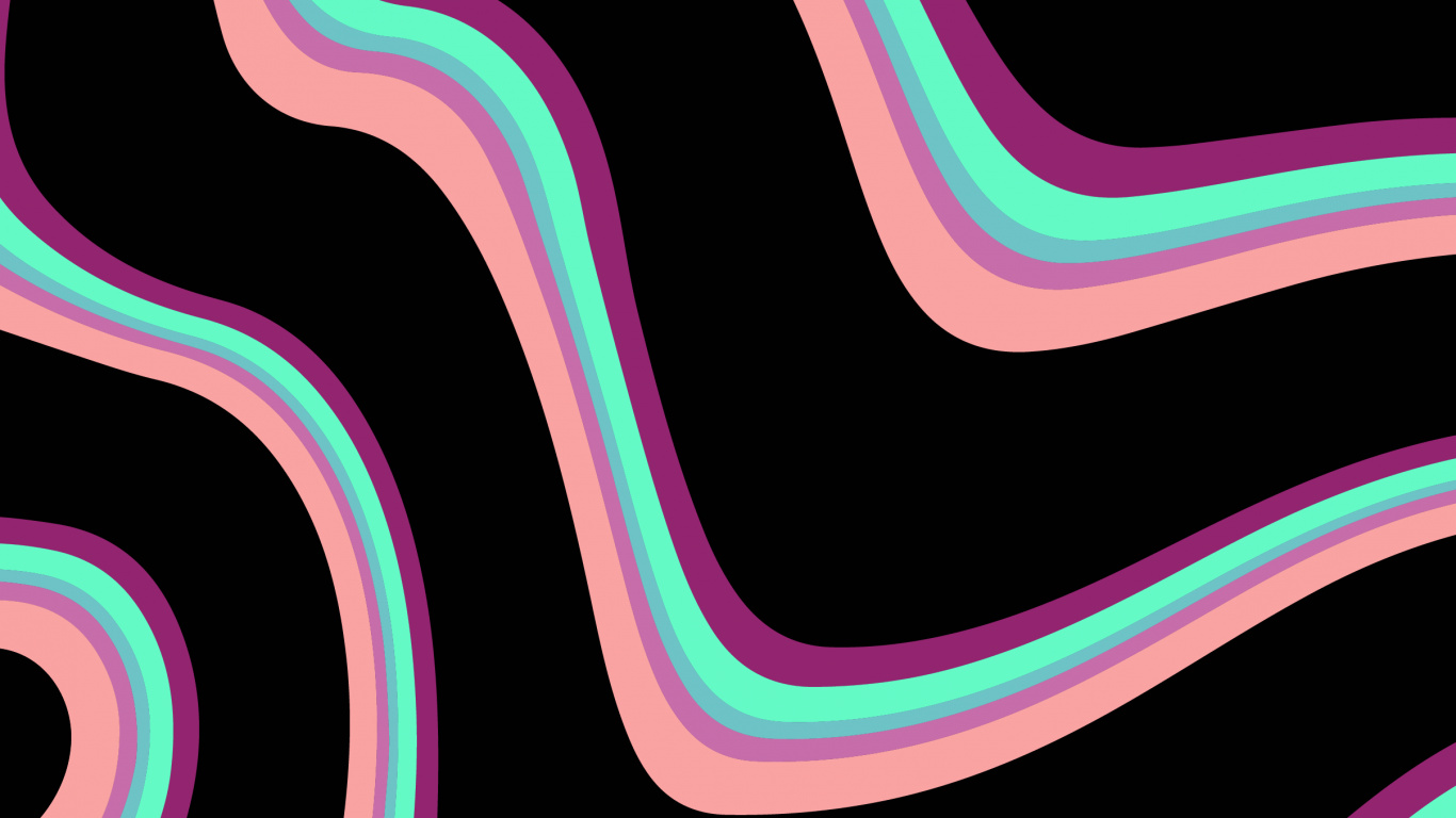 Pattern, Light, Green, Art, Pink. Wallpaper in 1366x768 Resolution