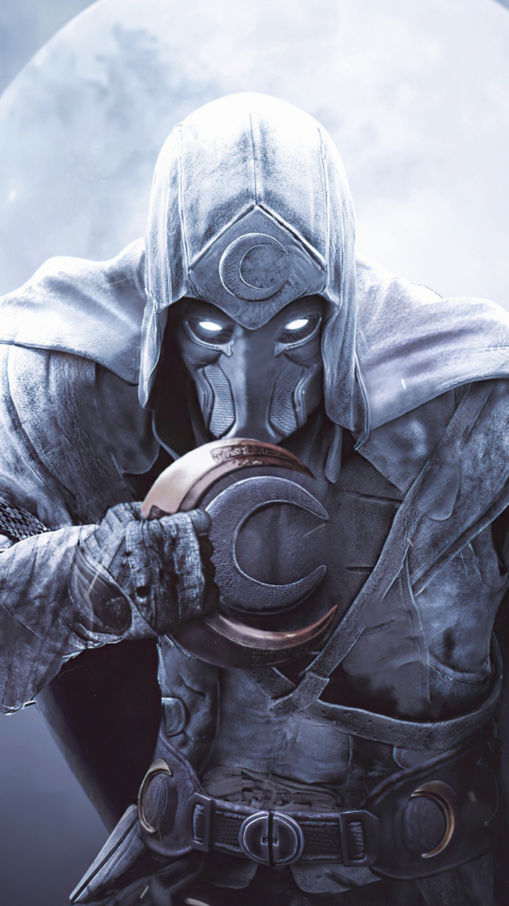 Avatar Caballero Luna, Caballero de la Luna, Marc Spector, Marvel, Marvel Comics. Wallpaper in 720x1280 Resolution