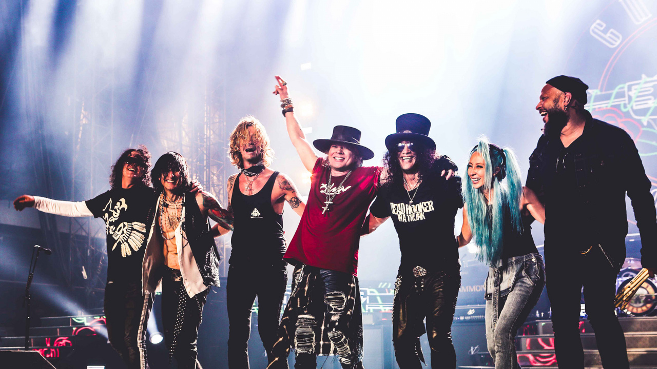 No en Esta Vida Gira, Guns N Roses, Hard Rock, Rendimiento, Grupo Social. Wallpaper in 1280x720 Resolution