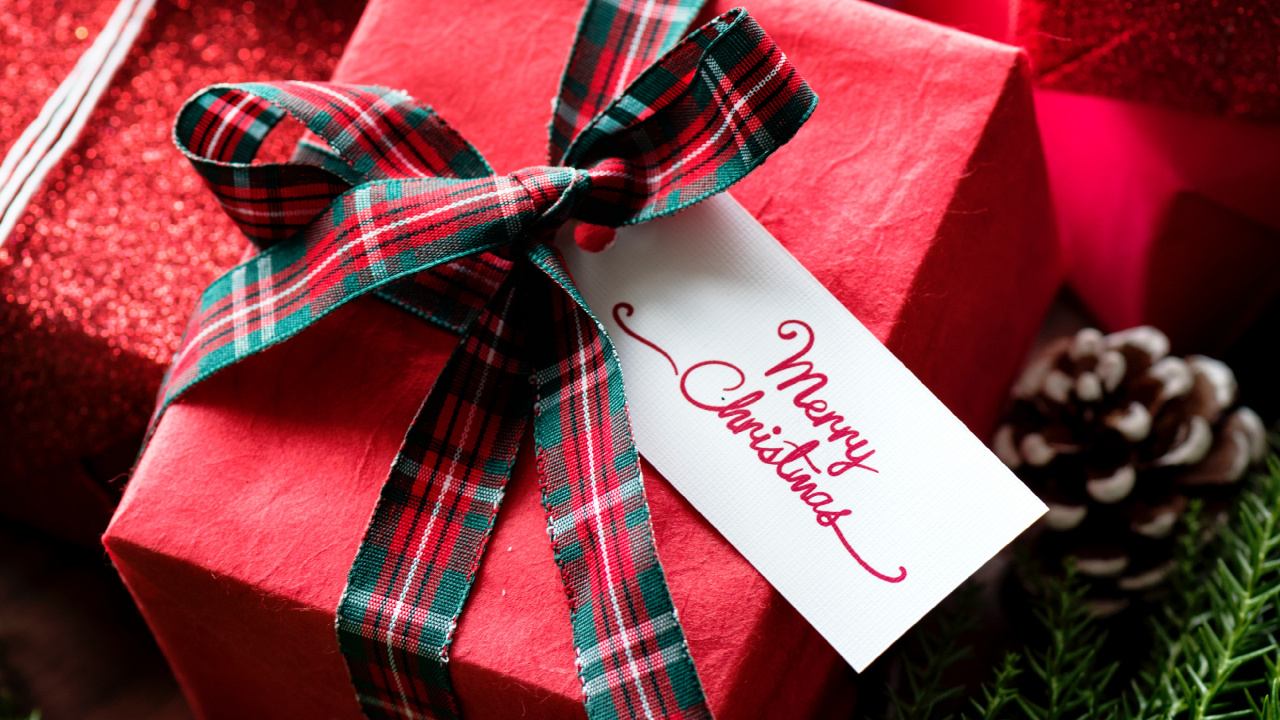 礼物, 圣诞节礼物, 礼品包装, 圣诞节那天, 丝带 壁纸 1280x720 允许