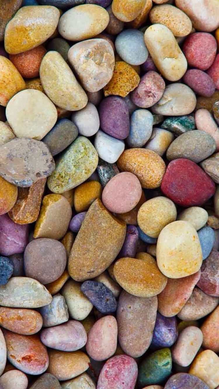 Gray Pink and Brown Stones. Wallpaper in 750x1334 Resolution