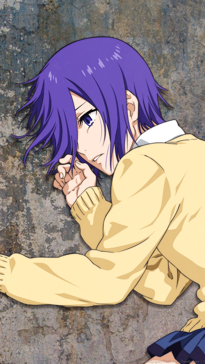 Purple Haired Male Anime Character. Wallpaper in 720x1280 Resolution