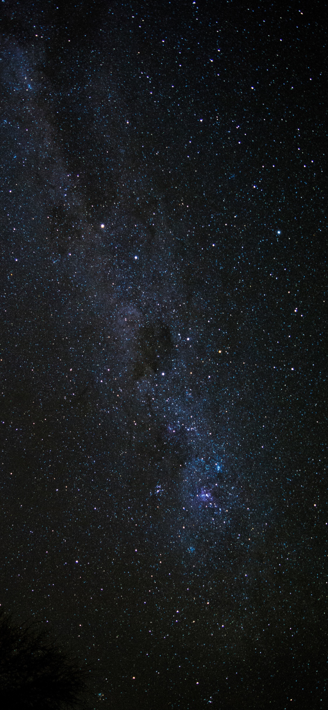 Starry Night Sky During Night Time. Wallpaper in 1125x2436 Resolution