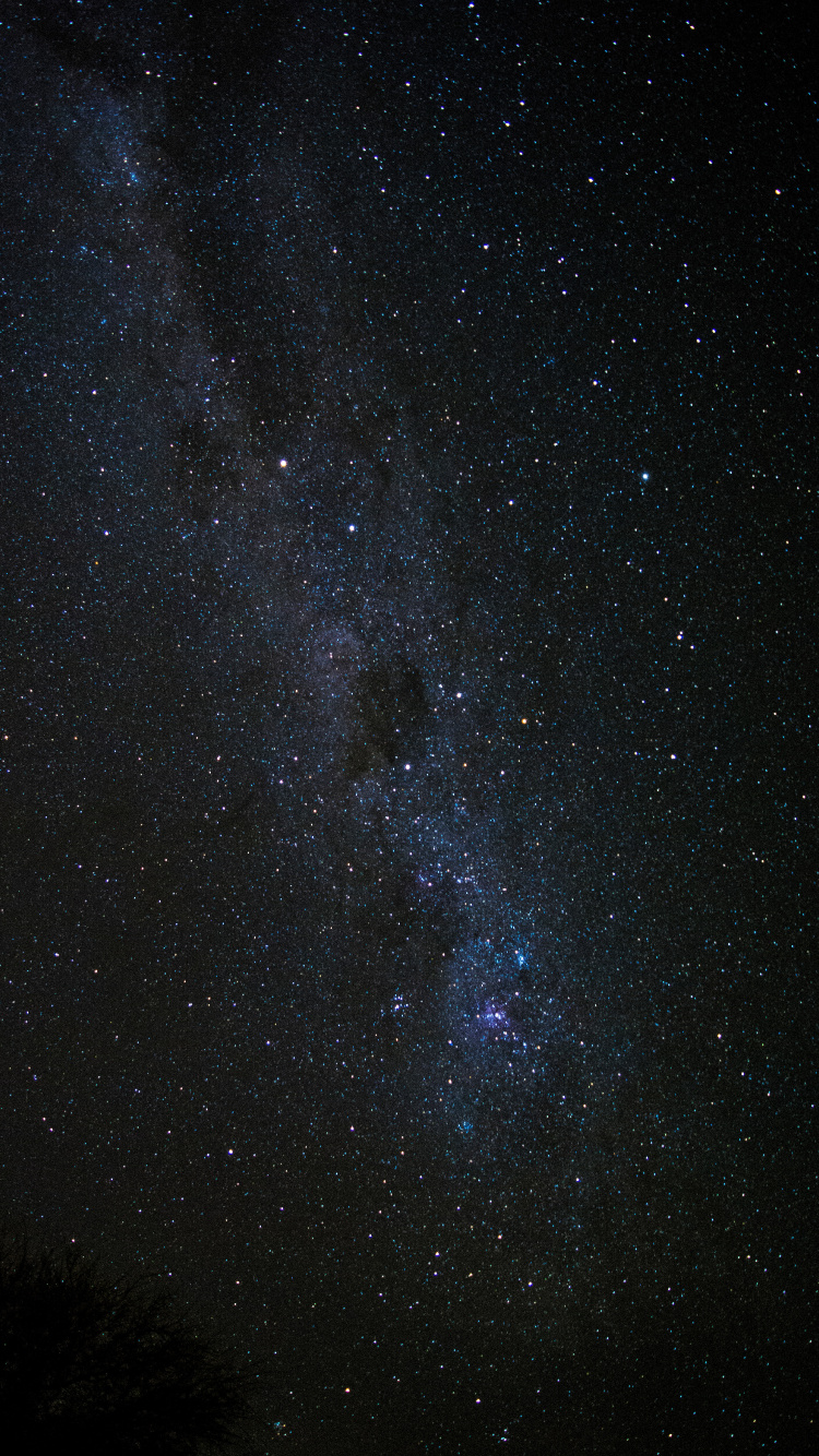 Starry Night Sky During Night Time. Wallpaper in 750x1334 Resolution