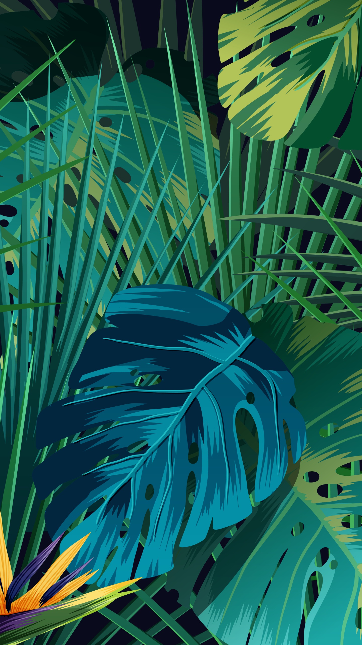 矢量图形, 矢量, 股票的插图, 绿色的, Azure 壁纸 1440x2560 允许