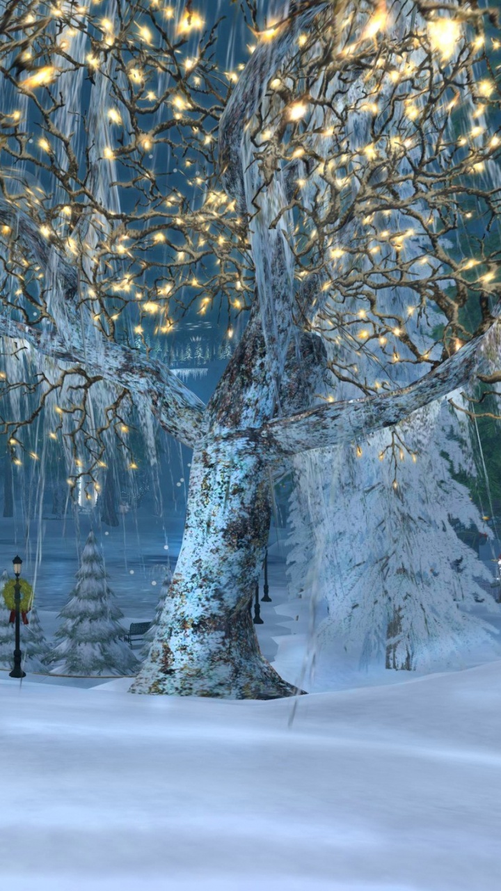 El Día De Navidad, Nieve, Invierno, Naturaleza, Congelación. Wallpaper in 720x1280 Resolution