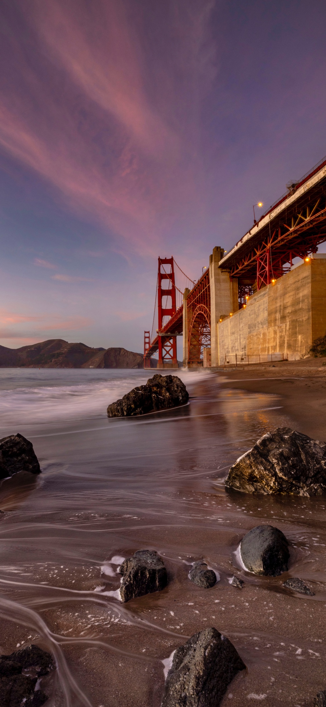 Rivière Chambal, Eau, San Francisco Oakland Bay Bridge, Île D'Alcatraz, Tablet. Wallpaper in 1125x2436 Resolution