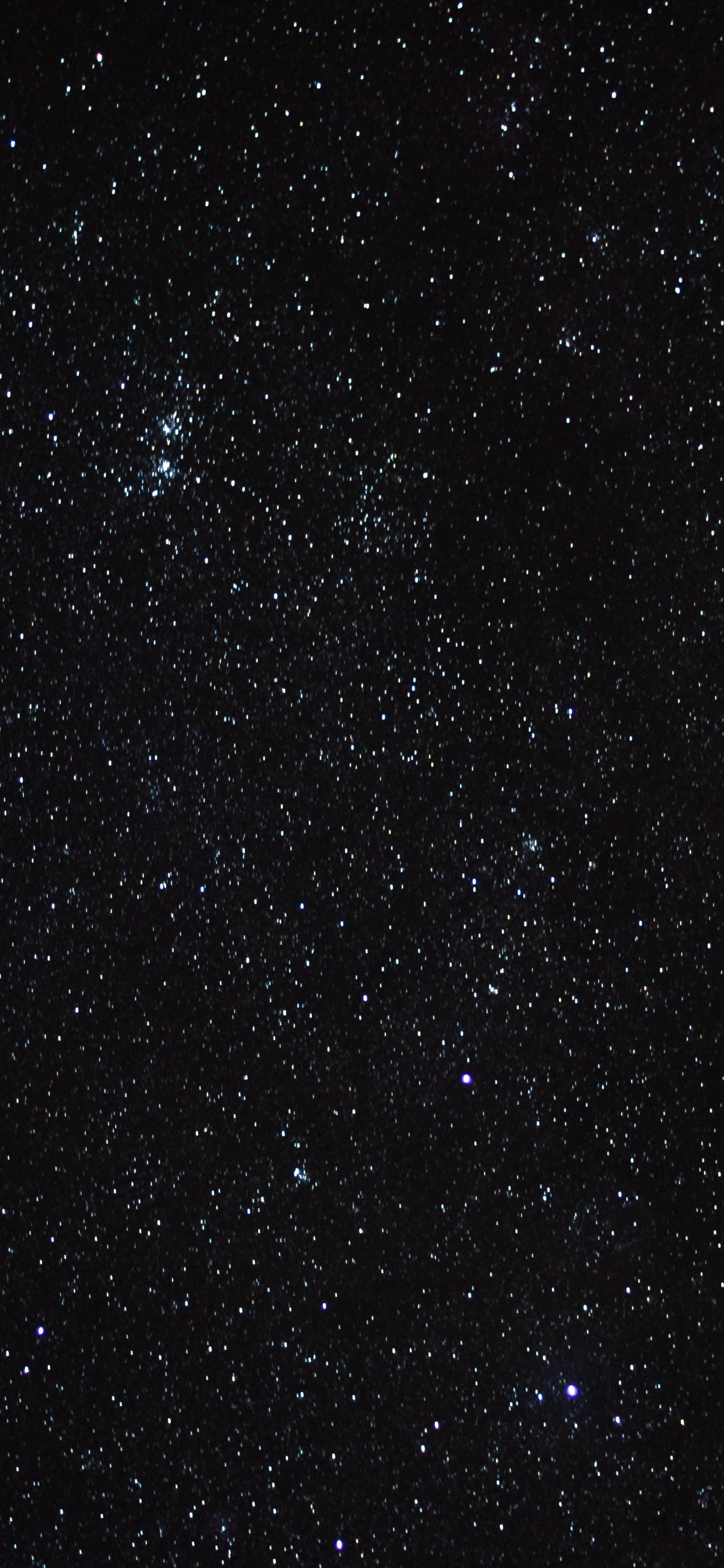 Étoiles Dans le Ciel Pendant la Nuit. Wallpaper in 1242x2688 Resolution