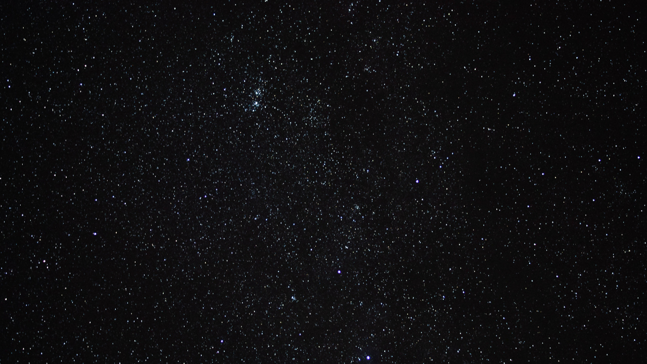 Étoiles Dans le Ciel Pendant la Nuit. Wallpaper in 1280x720 Resolution