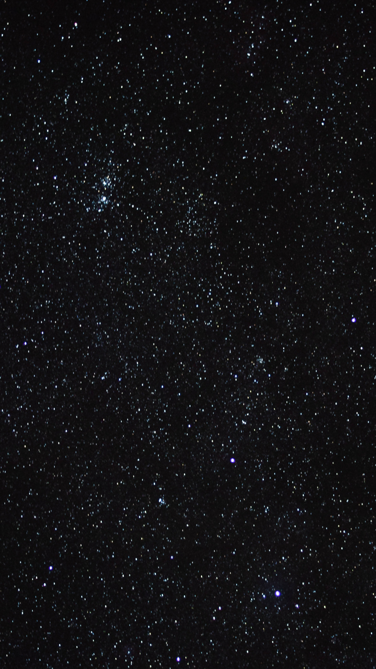 Étoiles Dans le Ciel Pendant la Nuit. Wallpaper in 750x1334 Resolution