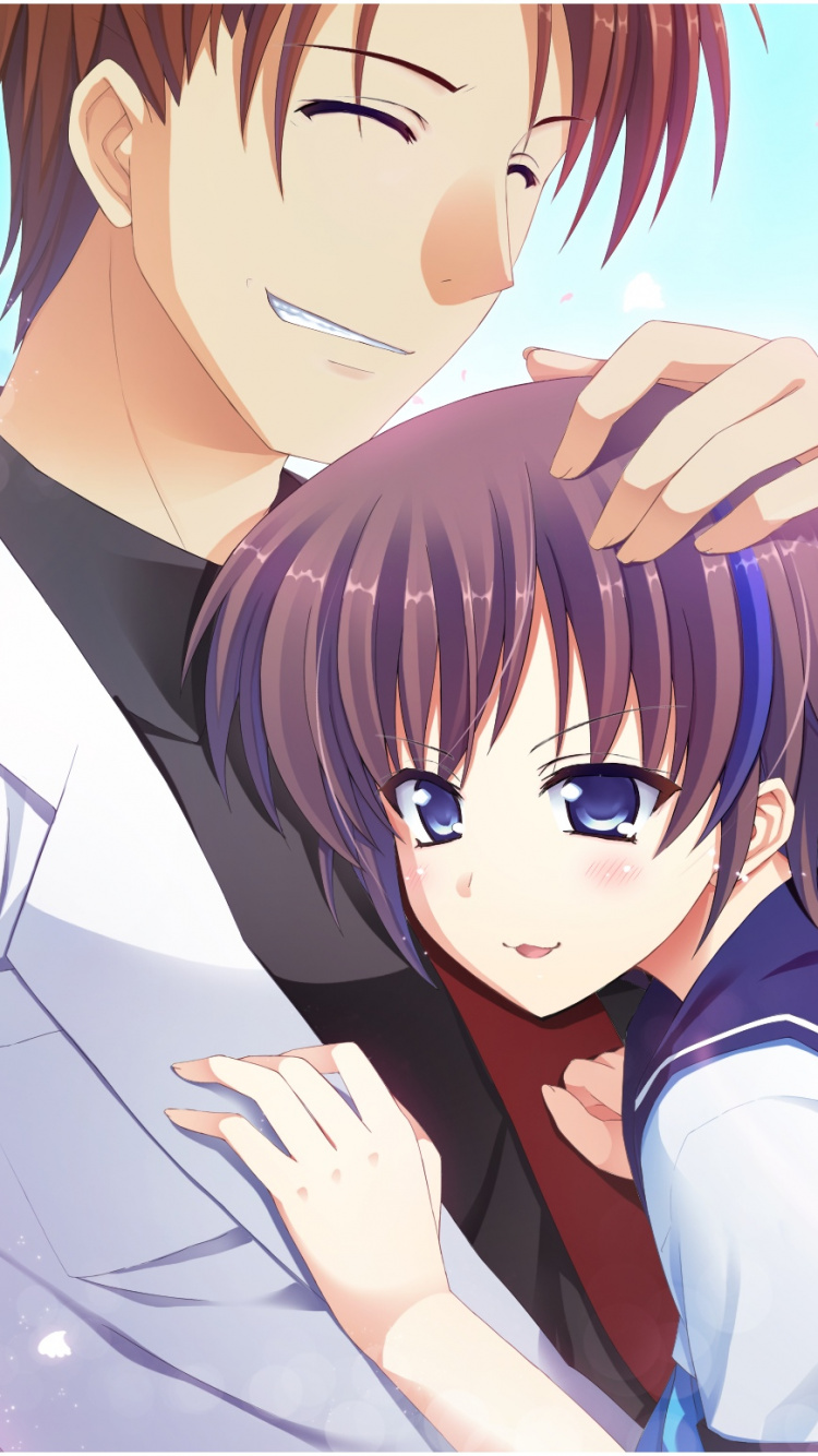 Blue Haired Male Anime Character. Wallpaper in 750x1334 Resolution