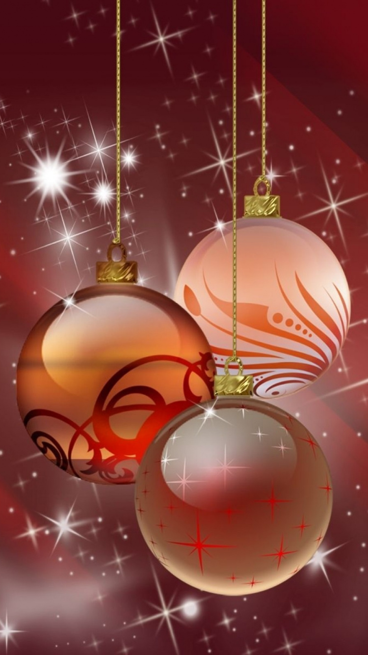 Christmas Day, Red, Christmas Ornament, Space, Event. Wallpaper in 750x1334 Resolution