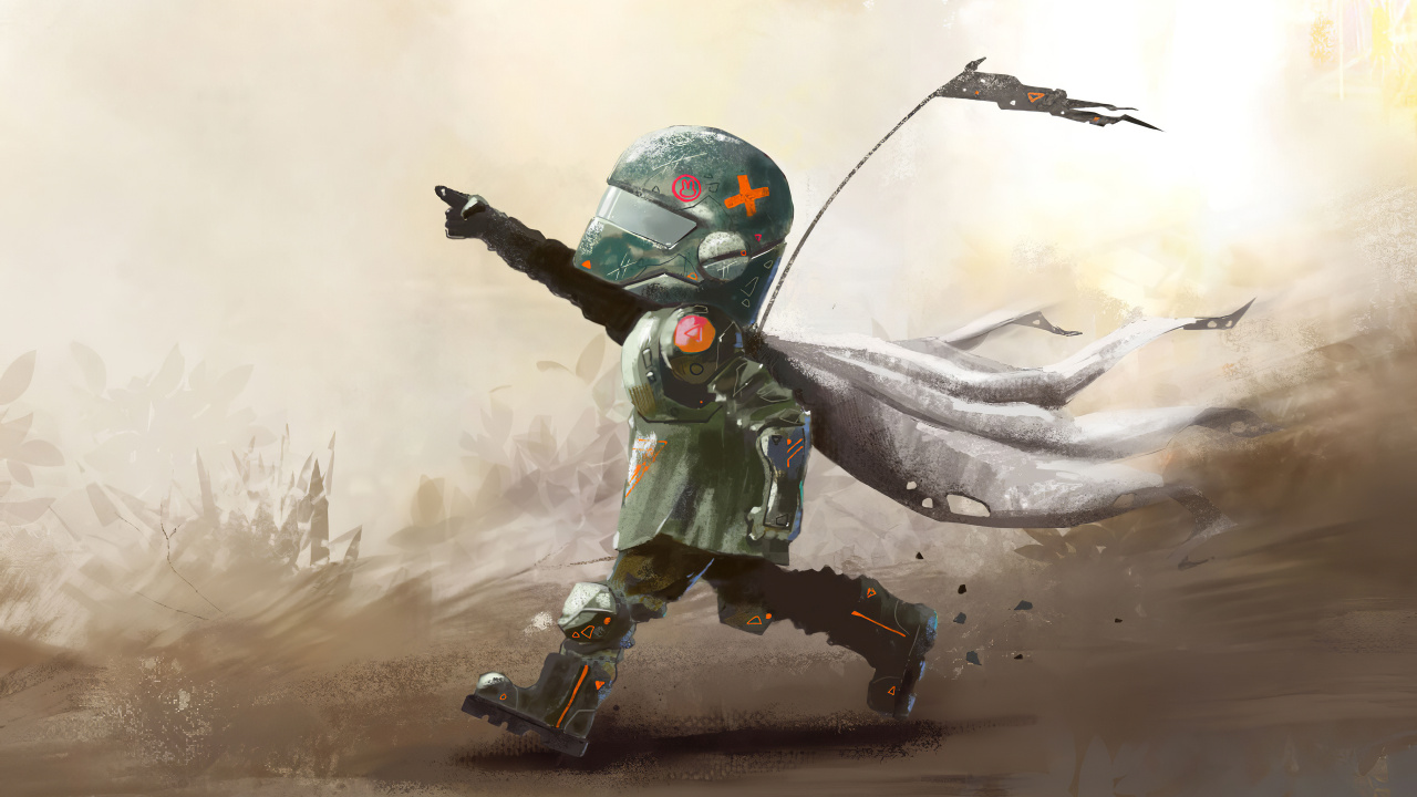 Mann im Grauen Und Schwarzen Anzug Mit Schwarzem Gewehr. Wallpaper in 1280x720 Resolution