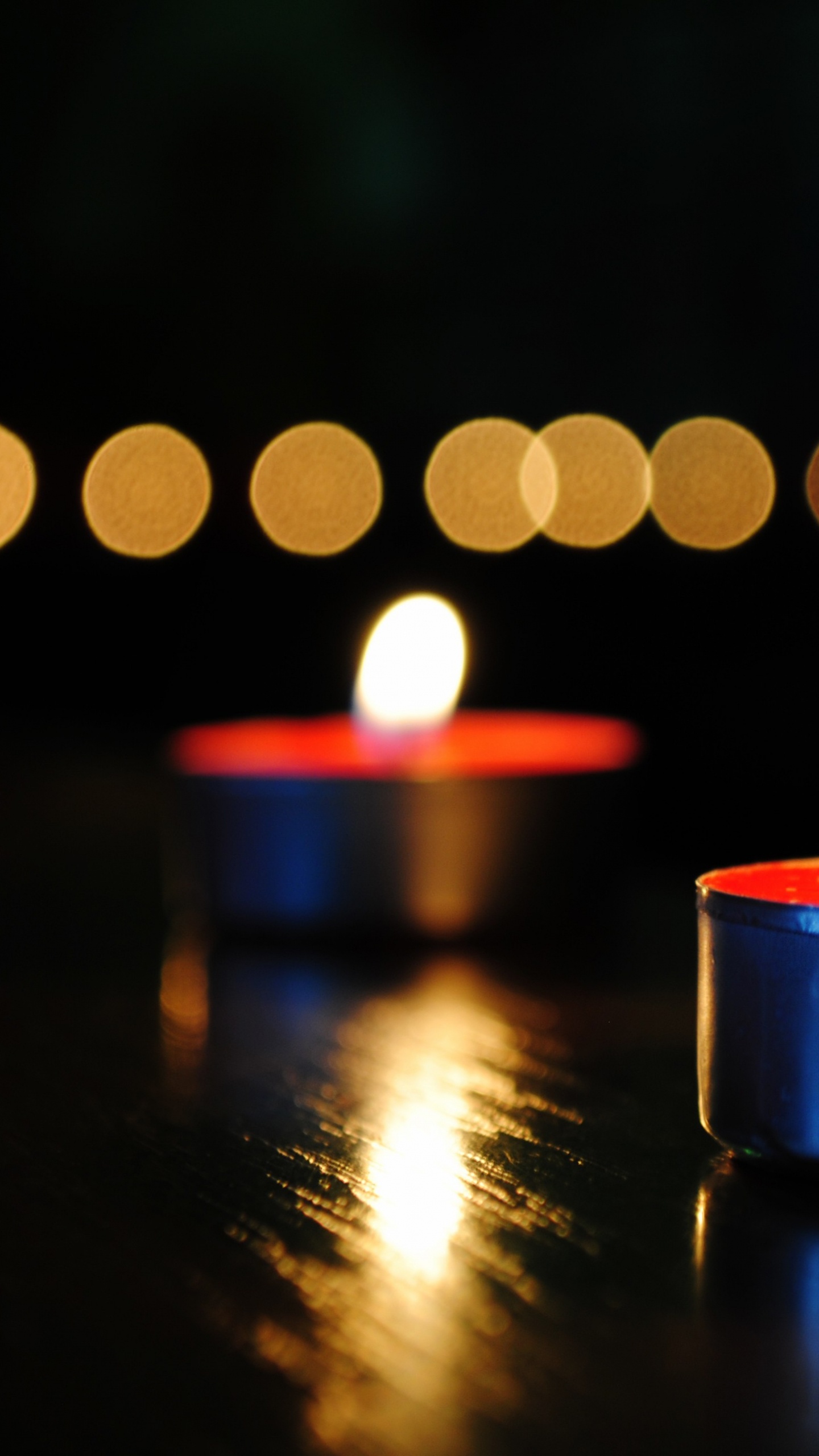 Teelicht, Kerze, Licht, Wachs, Flamme. Wallpaper in 1440x2560 Resolution