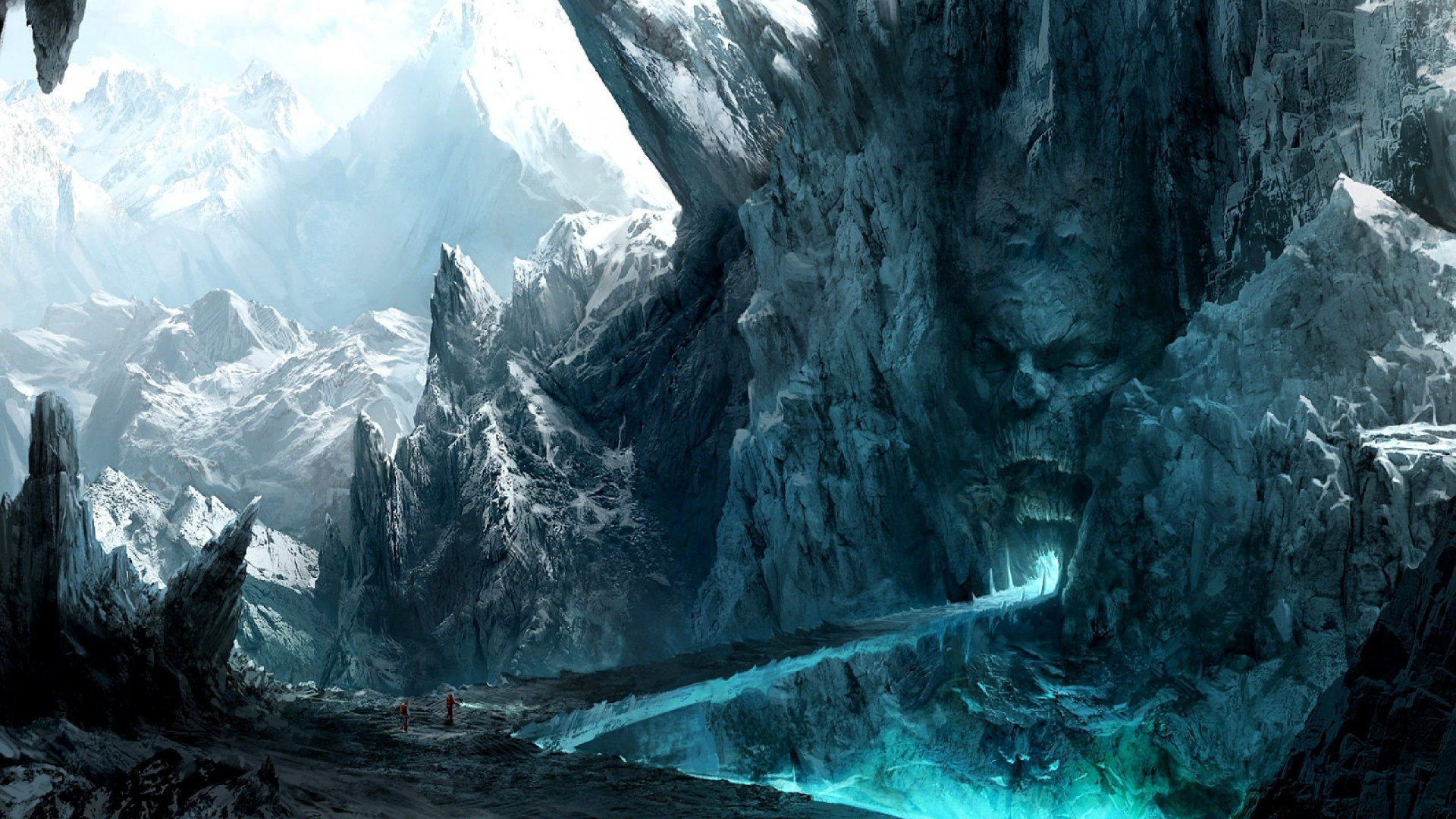 Formation Rocheuse Grise et Blanche. Wallpaper in 1920x1080 Resolution