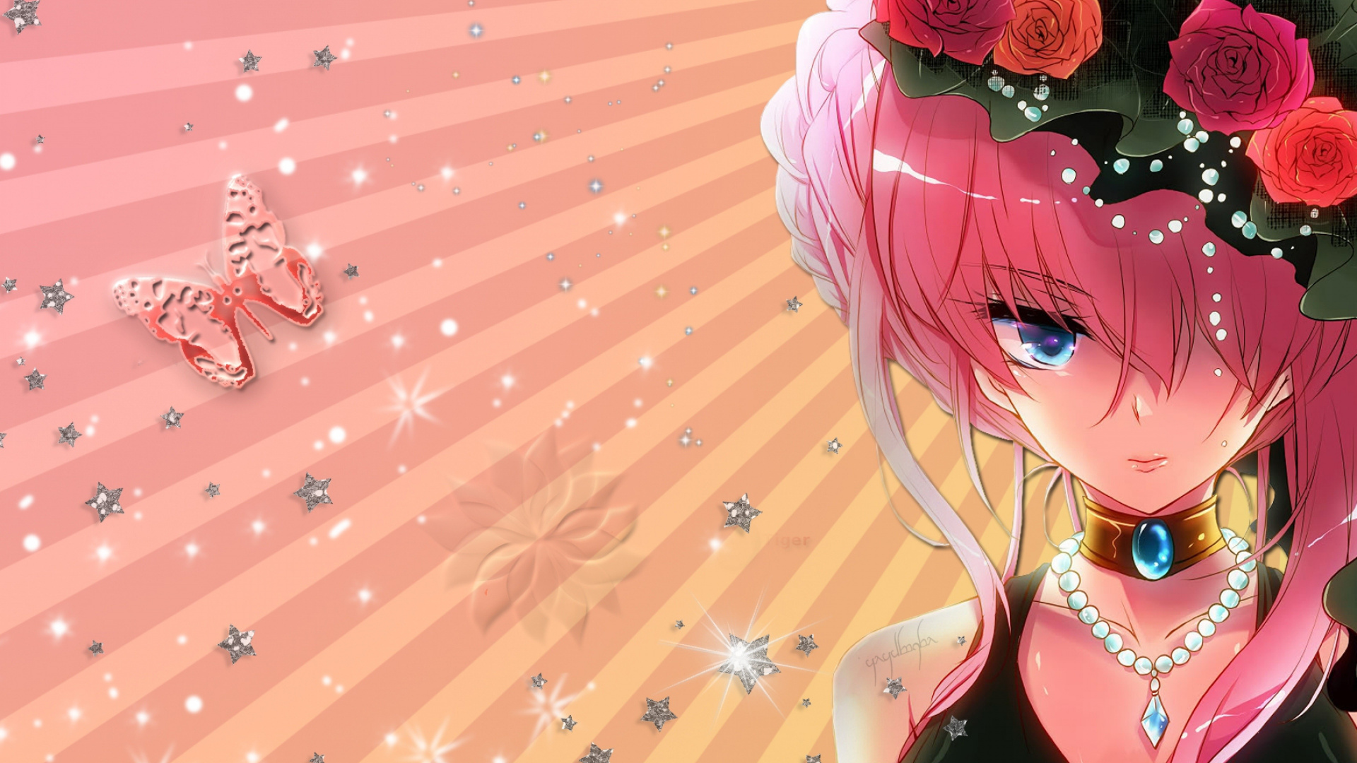 Personnage D'anime Féminin Aux Cheveux Roses. Wallpaper in 1920x1080 Resolution