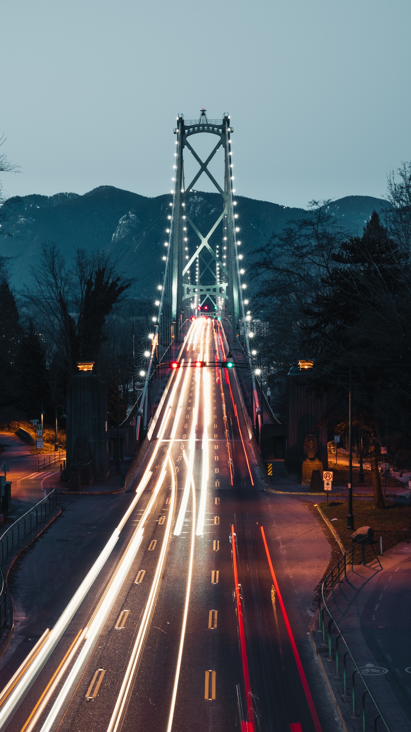 Cars on Road During Night Time. Wallpaper in 1440x2560 Resolution