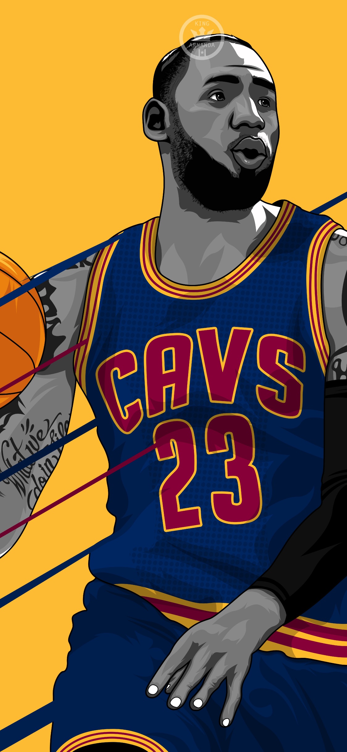 Hombre en Camisa de Jersey Azul y Naranja. Wallpaper in 1125x2436 Resolution