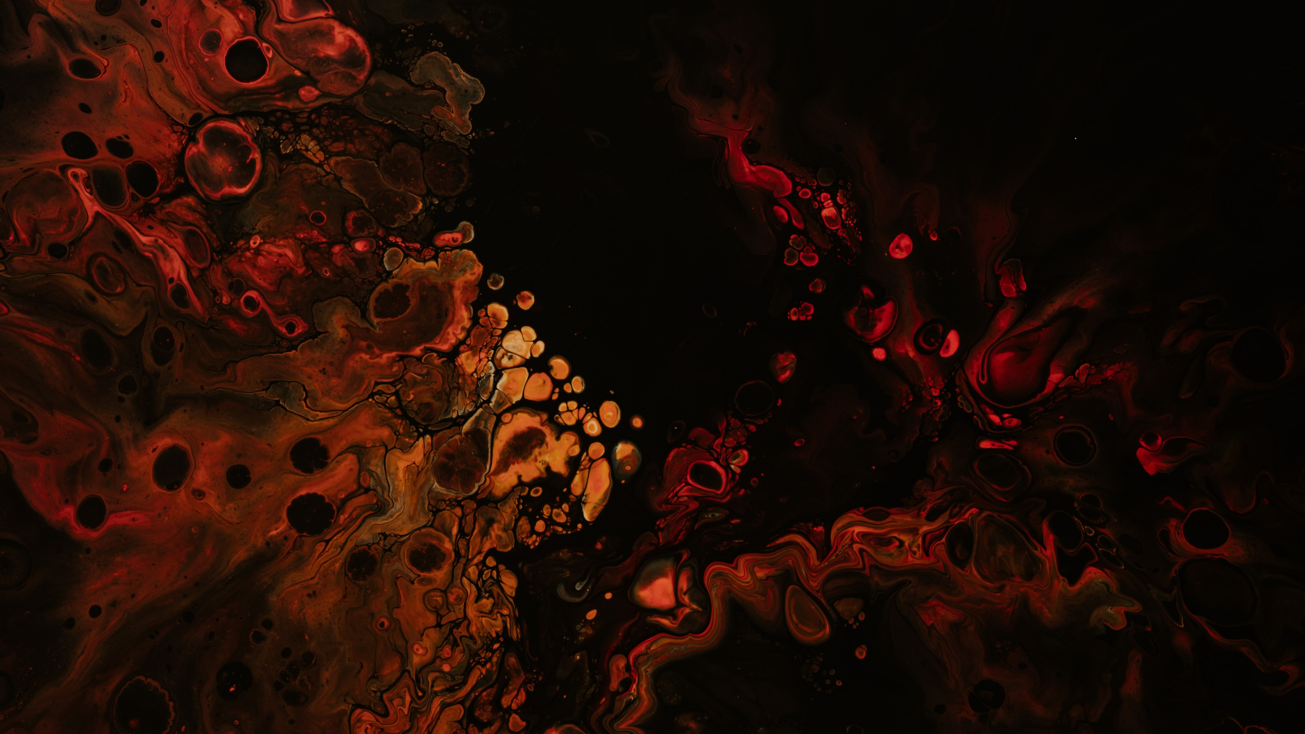 Rote Und Schwarze Abstrakte Malerei. Wallpaper in 2560x1440 Resolution