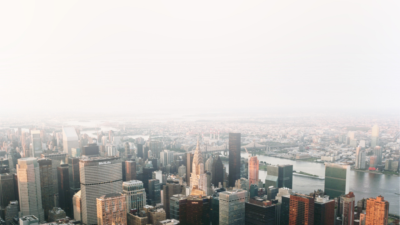Vue Aérienne Des Bâtiments de la Ville Pendant la Journée. Wallpaper in 1280x720 Resolution